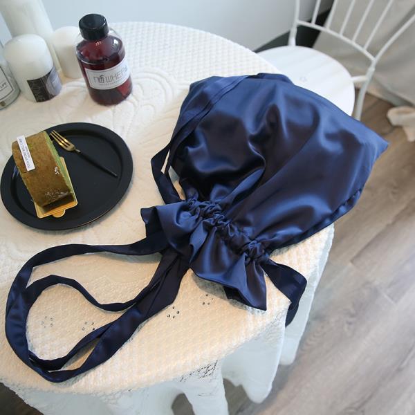 Luxury Chic Satin Drawstring Lace Belt Bag
