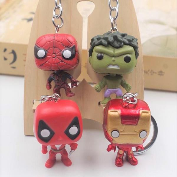Cartoon Super Hero Keyring