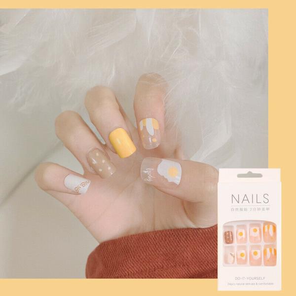 Cool Fresh Colour Reusable Fake Press Nails