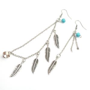 Oval Tassel Long Drop Dangle Earrings