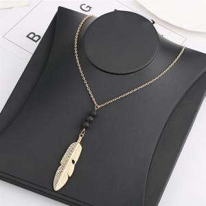 Rhinestone Tie Pendant Necklace