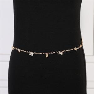 White Pearl Tassel Belly Button Waist Body Chain